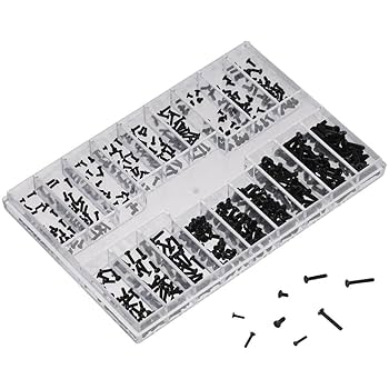Amazon | 小型ネジ詰め合わせキット、18種類のM1.2 / M1.4 / M2